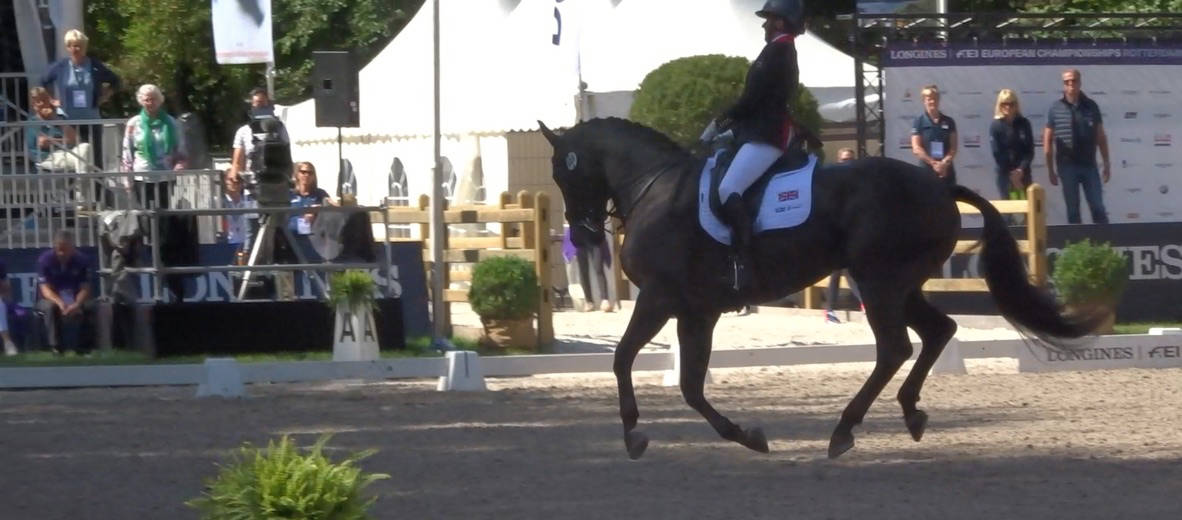 Nicky Riding at the European Championships
